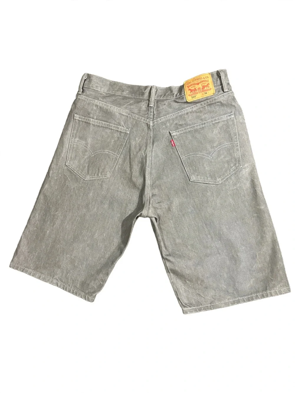 Men's Gray Denim Shorts